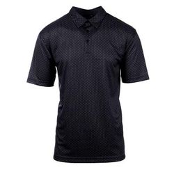 Burnside B0101 Men's Burn Golf Polo Shirt in Black size Medium | Polyester 0101