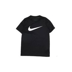 Nike Short Sleeve T-Shirt: Black Tops - Kids Boy's Size Small