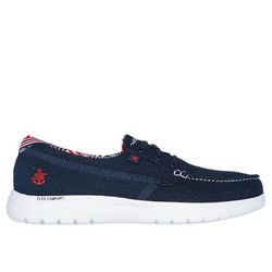 Skechers Women's On-the-GO Flex - Luminara Shoes | Size 9.0 | Navy/Red | Textile | Vegan | Machine Washable