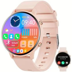 Women's Smartwatch, 1.39'' Wireless Call Smartwatch Gift With Voice Assistant, Remote Camera, 100+sports Modes Compatible With Multiple Mobile Systems