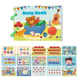 TEMU Quiet Book, Suitable For Children - Pre-school Learning Activity Book - Sensory Toys - Kindergarten Educational Toys, Suitable For Children, As , Chrismas Gift