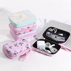 Cartoon Creative Anti-fall Zipper Bag: The Perfect Storage Solution For Earphone, Data Cable & Charger!