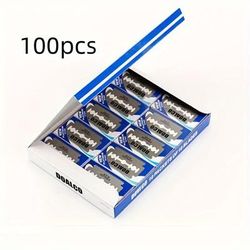 100pcs Razor Blades, Double Edge Razor Blades, Men's Safety Razor Blades For Shaving, Stainless Steel Professional Barber Tool