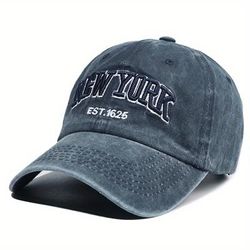 New York Embroidery Baseball Vintage Washed Distressed Dad Hats Unisex Hip Hop Sports Hats For Women & Men