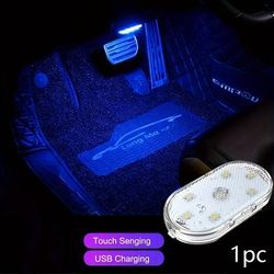 Brighten Up Your Vehicle With This Rechargeable Led Car Touch Light, Perfect For Use In Cars, Trucks, And Van