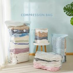 1pc Jumbo Vacuum Compression Bag For Clothes And Quilts - Space Saving And Easy To Use, Travel Accessories