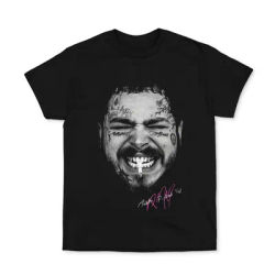 Post Malone Boz Malone t-shirt a maniche corte europea e americana Street Rock Rap Singer ritratto