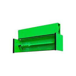 Extreme Tools DX Series 72-Inch Green Triple Bank Hutch with Black Trim