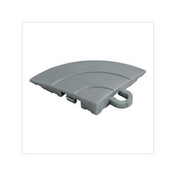 Swisstrax Diamondtrax Home Slate Grey Garage Floor Tile Corner (Pack of 4)