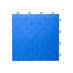 GearTile Diamond Pattern 12 x 12-Inch Royal Blue Garage Floor Tile (12 Pack)