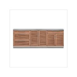 NewAge Outdoor Kitchens Grove 4-Piece Outdoor Kitchen Set with Countertops