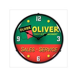 Collectable Sign and Clock Oliver Tractor Sales & Service Backlit Wall Clock