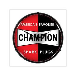 Collectable Sign and Clock Champion Spark Plugs Backlit Wall Clock