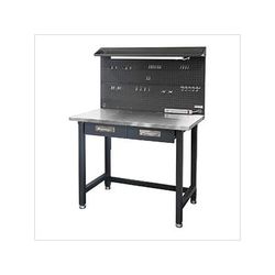 Seville Classics UltraHD Lighted Workcenter with Stainless Steel Top (Graphite)