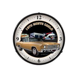 Collectable Sign & Clock 1970 Monte Carlo Backlit Wall Clock