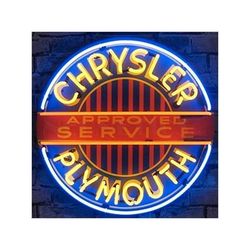 Neonetics Chrysler Plymouth 24-Inch Neon Sign