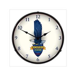 Collectable Sign and Clock Richfield Gasoline Backlit Wall Clock