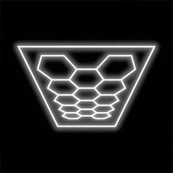 HexGlow Large 14 Hex LED Lighting Kit with Border (17.78’ x 11.90’)