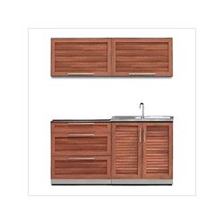 NewAge Outdoor Kitchens Grove 4-Piece Outdoor Kitchen Set (No Countertop)