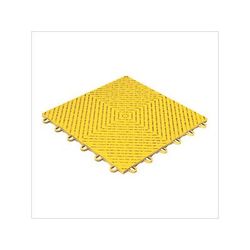Swisstrax Ribtrax Smooth Home 1ft x 1ft Citrus Yellow Garage Floor Tile (Pack of 10)