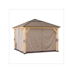 Sunjoy Group Replacement Curtains for 9 x 9 Wood-Framed Gazebos