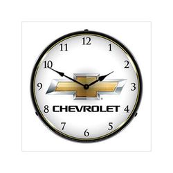 Collectable Sign and Clock Chevrolet Bowtie Backlit Wall Clock