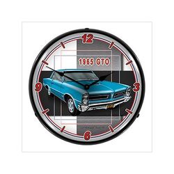 Collectable Sign and Clock 1965 GTO Backlit Wall Clock
