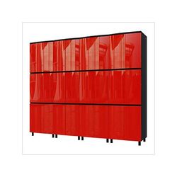 Contur Cabinet 10' Premium Cayenne Red Garage Cabinet System