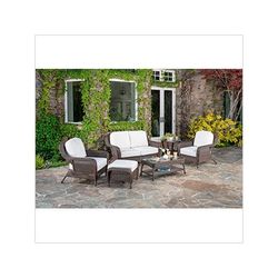 Tortuga Outdoor Sea Pines 6-Piece Loveseat Set (Java / Canvas Canvas)