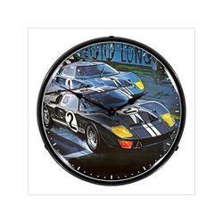 Collectable Sign and Clock Ford GT-40 Backlit Wall Clock