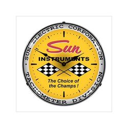 Collectable Sign and Clock Sun Instruments Backlit Wall Clock