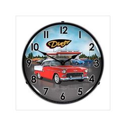 Collectable Sign and Clock 1955 Bel Air Diner Backlit Wall Clock