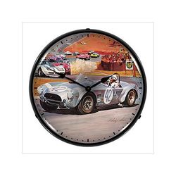 Collectable Sign and Clock Shelby Cobra Backlit Wall Clock
