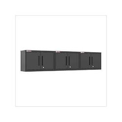 Armadillo Tough Black Wall Cabinet (3-Pack)