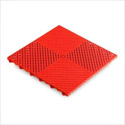 Swisstrax Ribtrax Smooth Pro Racing Red Garage Floor Tile (24-Pack)