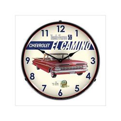 Collectable Sign and Clock 1959 El Camino Backlit Wall Clock