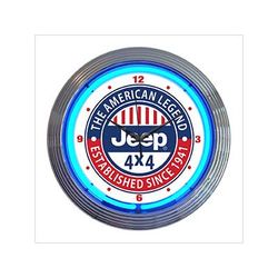 Neonetics 15-Inch Jeep The American Legend Neon Clock