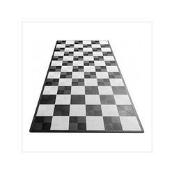 Swisstrax Ribtrax Pro One Car Garage Floor Tile Mat (Jet Black / Arctic White)