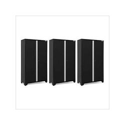 NewAge Garage Cabinets 3 x BOLD Series 48-Inch Black Locker
