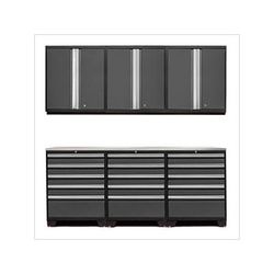 NewAge Garage Cabinets PRO Grey 7-Piece Garage Storage Set with Stainless Steel Top