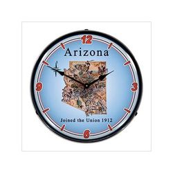 Collectable Sign and Clock State of Arizona Backlit Wall Clock