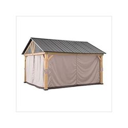Sunjoy Group Replacement Curtains for 13 x 15 Wood-Framed Gazebos