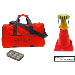 Powerflare 1-Position PowerFlare Traffic Control Kit Blue LEDs Tan Shell TCK1-B-T