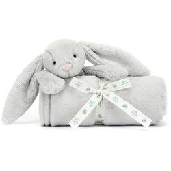 Jellycat Bashful Silver Bunny Blankie, 28"