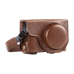 MegaGear Ever Ready Leather Camera Case and Strap for Panasonic LUMIX DC-ZS70 or DC- MG1259