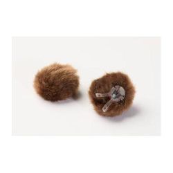 DPA Microphones AIR1 Universal Miniature Fur Windscreen (2-Pack, Small, Brown) AIR1-BROWN-S