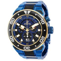 Open Box Invicta Carbon Hawk Swiss Ronda 8040.N Caliber Men's Watch - 58mm Blue (AIC-37713)