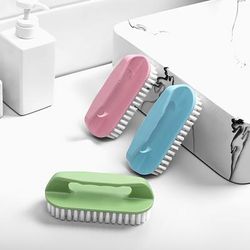 1pc, Multi-color Optional Household Plastic Laundry Brush Multi-functional Washbasin Brush Shoe Brush Clothes Board Brush Cleaning Brush Hard Bristle Board Brush