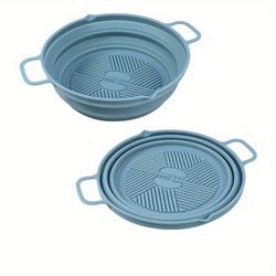 Air Fried Pan Silicone Air Fryers Pot Foldable Reuseable Easy Cleaning High Temperature Baking Sheet Kitchen Gadgets