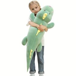 TEMU 32 Inch Cute Big Dinosaur Plush Soft Pillow, Large Dinosaur Stuffed Animals Toy Doll For Kids Birthday, Valentine, Christmas,